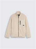 Relaxed Fit Teddy Jacke dusty beige