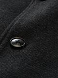 Relaxed Fit Wollmantel mit Reverskragen dark grey melange twill