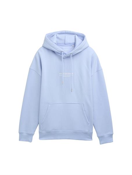 Relaxed Hoodie mit Logo-Print brunnera blue
