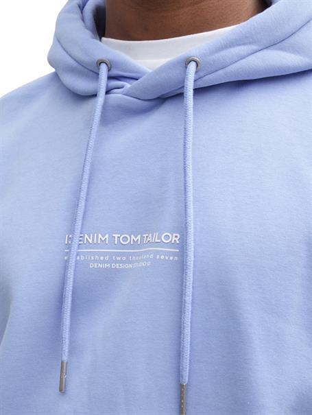 Relaxed Hoodie mit Logo-Print brunnera blue