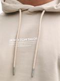 Relaxed Hoodie mit Logo-Print light dove grey