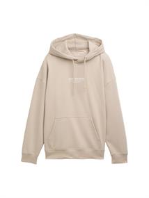 Relaxed Hoodie mit Logo-Print light dove grey