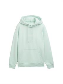 Relaxed Hoodie mit Logo-Print sea foam