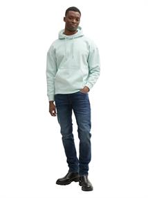 Relaxed Hoodie mit Logo-Print sea foam