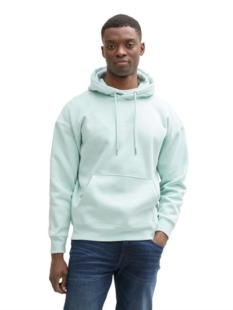 Relaxed Hoodie mit Logo-Print sea foam