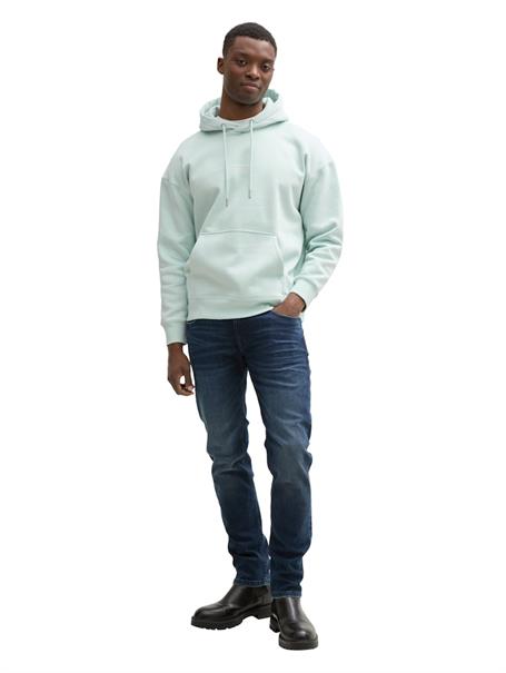 Relaxed Hoodie mit Logo-Print sea foam