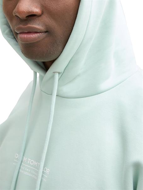 Relaxed Hoodie mit Logo-Print sea foam