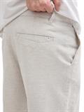 Relaxed Shorts mit Leinenanteil beige abbey stone chambray