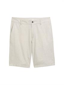 Relaxed Shorts mit Leinenanteil beige abbey stone chambray