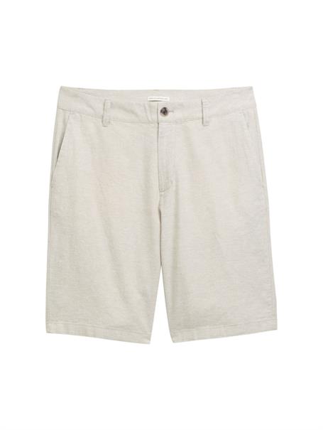 Relaxed Shorts mit Leinenanteil beige abbey stone chambray
