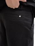 Relaxed Shorts mit Leinenanteil black