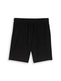 Relaxed Shorts mit Waffelstruktur black