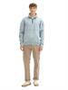Relaxed Troyer Sweatshirt light grey mint