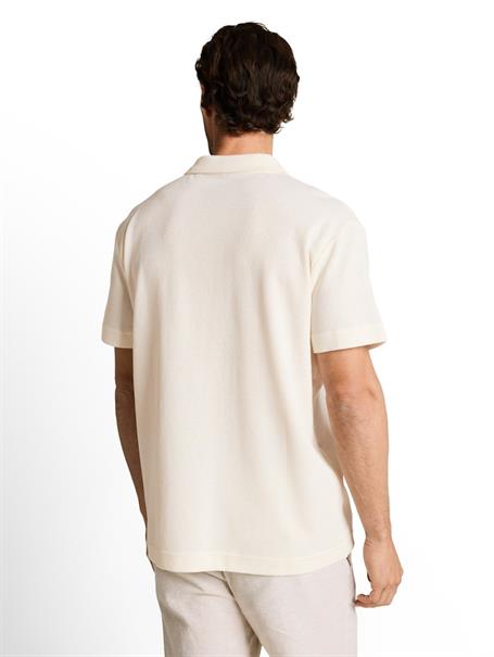 Resort Poloshirt im Used-Look gardenia white