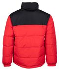 Retro Block Reversible Puffer Jacket red