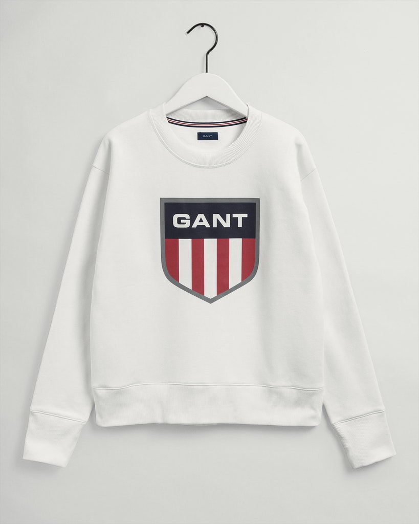 Gant Damen Pullover 4204562 Eggshell - blue sweatshirt