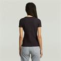 Rib cap sleeve wmn dk black