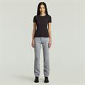Rib cap sleeve wmn dk black