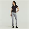 Rib cap sleeve wmn dk black