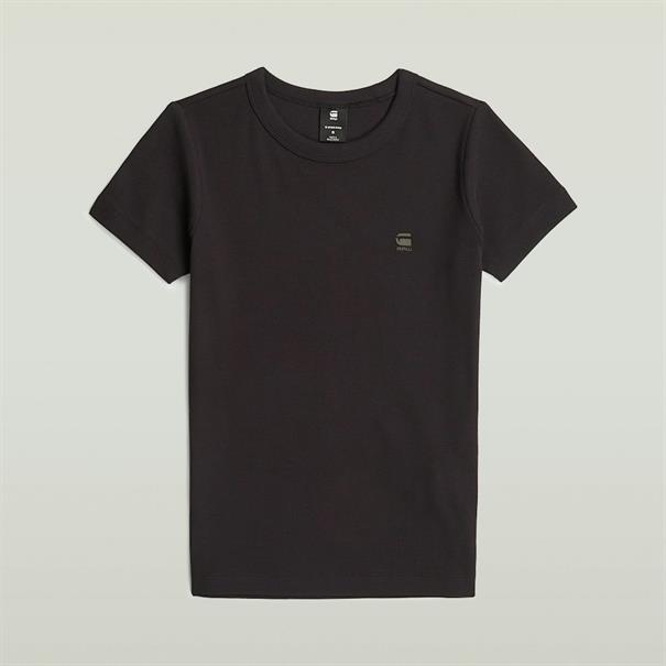 Rib cap sleeve wmn dk black