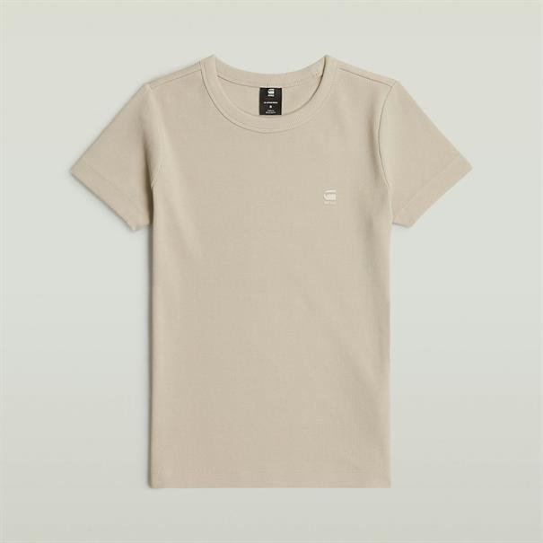 Rib cap sleeve wmn dk brick