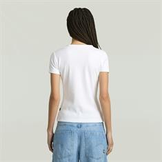 Rib cap sleeve wmn white