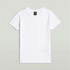 Rib cap sleeve wmn white