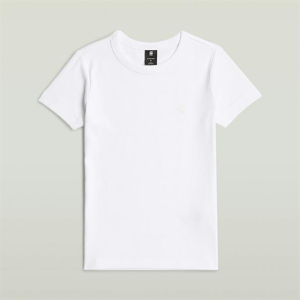 Rib cap sleeve wmn white