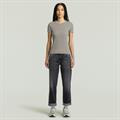 Rib cap sleeve wmn wild dove