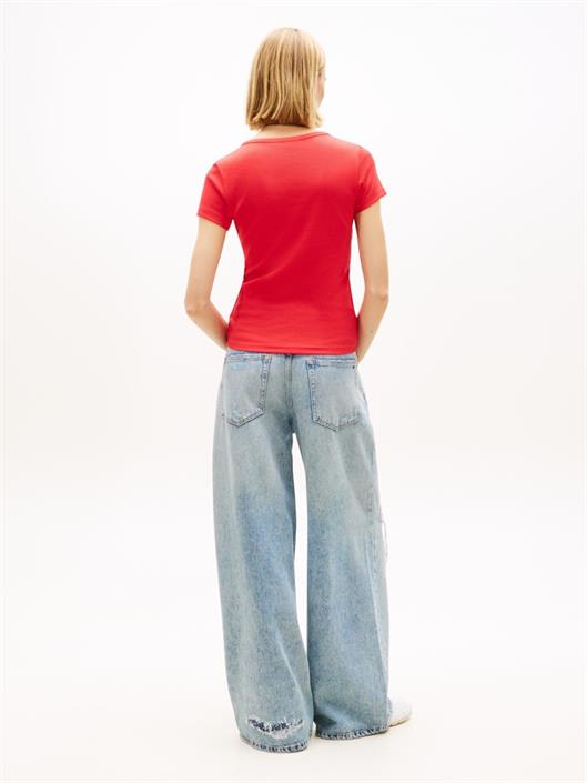 ribbed-low-v-neck-slim-t-shirt-red-alert