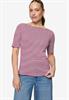Ringelshirt mit U-Boot Ausschnitt pink-cream
