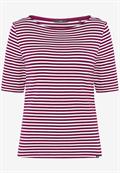 Ringelshirt mit U-Boot Ausschnitt pink-cream