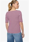Ringelshirt mit U-Boot Ausschnitt pink-cream