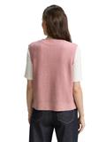 Ripp Pullunder mit V-Ausschnitt morning pink melange