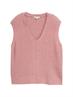 Ripp Pullunder mit V-Ausschnitt morning pink melange