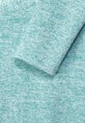 Rippshirt in Melange frosted aqua blue melange