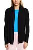 Rippstrick-Cardigan black