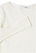 Rippstruktur Shirt vanilla white