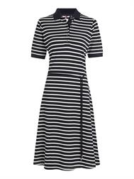 Tommy Hilfiger Damen Kleid RLX F&F STRIPE POLO DRS 1/2SLV breton