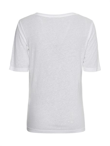 RLX LINEN LYOCELL SCOOP-NK TOP white