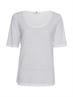 RLX LINEN LYOCELL SCOOP-NK TOP white