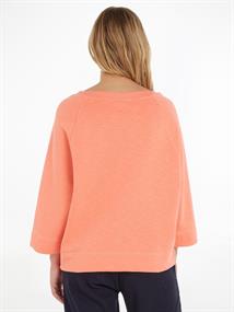 RLX SLUB TERRY OPEN-NK SWTSHIRT coral blossom