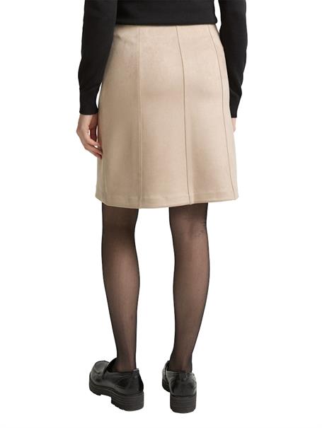 Rock in Wildleder-Optik soft taupe grey