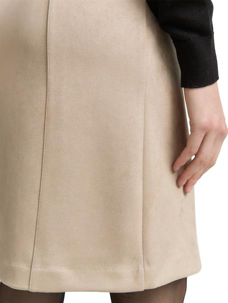 Rock in Wildleder-Optik soft taupe grey