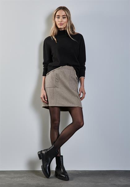 Rock in Woll-Optik breezy beige mel.