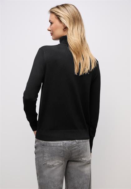 Rollkragen Pullover black