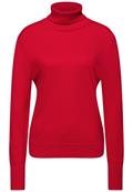 Rollkragen Pullover racing red