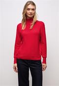 Rollkragen Pullover racing red