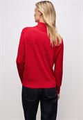 Rollkragen Pullover racing red