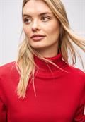 Rollkragen Pullover racing red